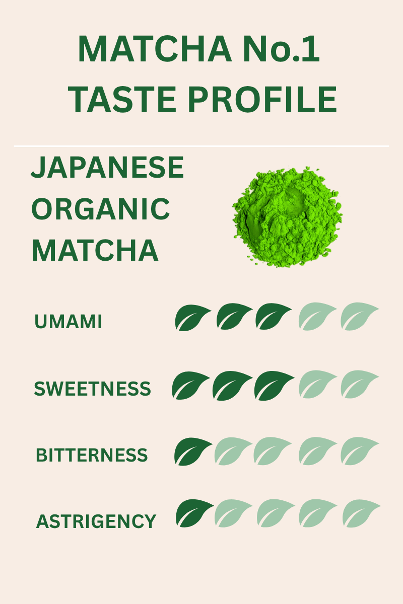 Green Bubble Organic Matcha No1. taste profile
