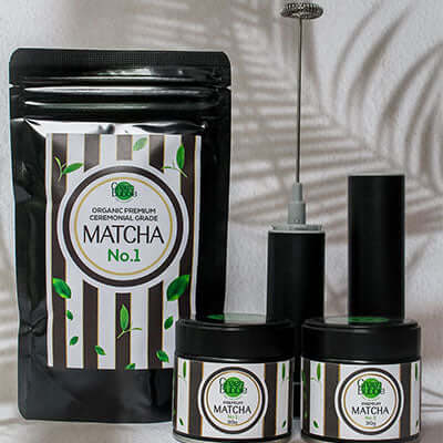 100g refill pouch of Green Bubble Matcha No.1 - rich in antioxidants and clean energy