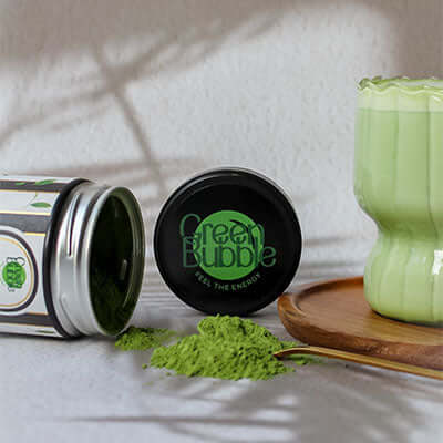 Ceremonial grade Japanese matcha No.2 in 30 g tin - second arvest, mellow taste