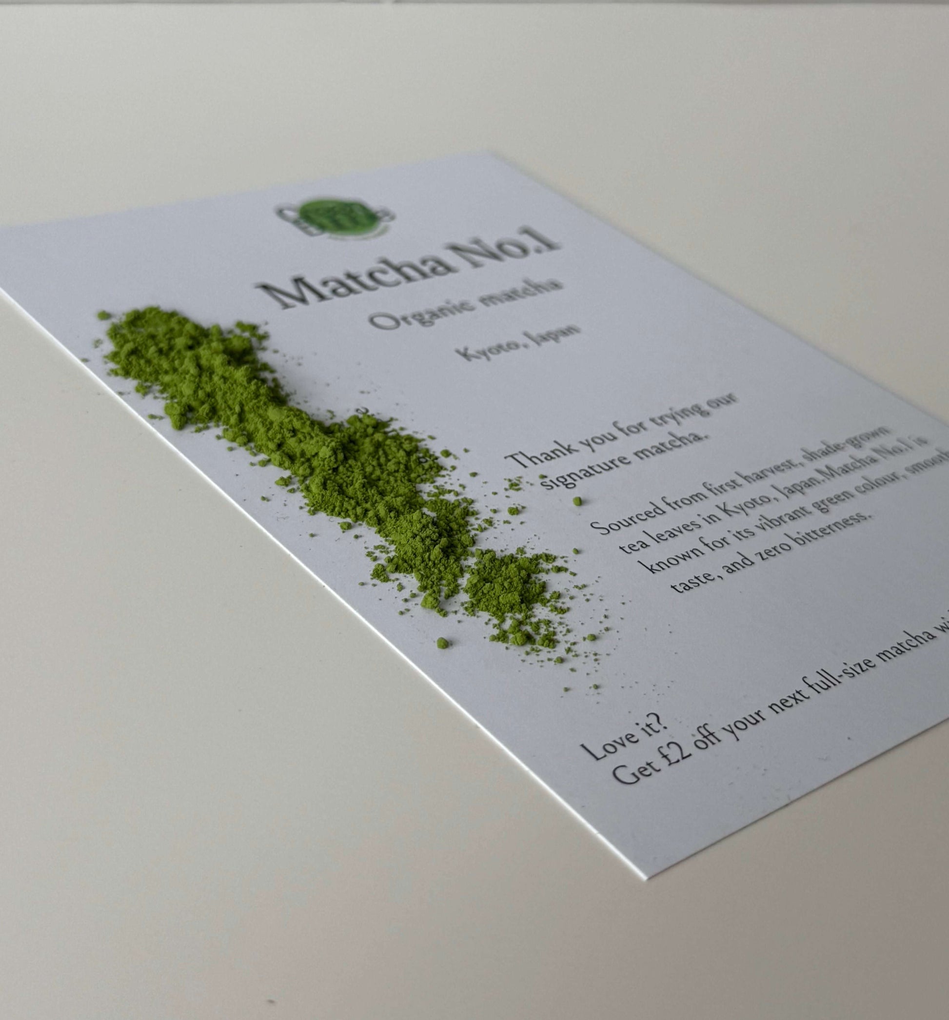 organic ceremonial matcha from Kyoto, Japan single sample pack